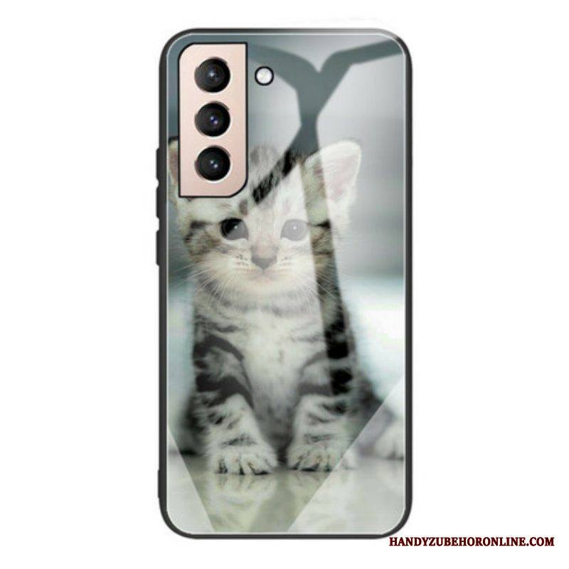 Kuori Samsung Galaxy S21 FE Kitten Karkaistu Lasi