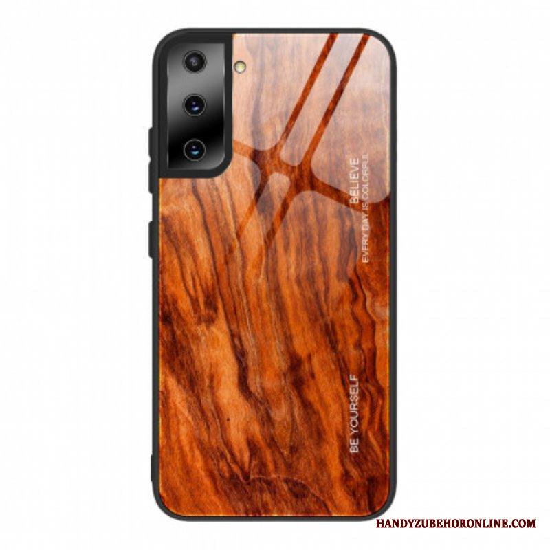 Kuori Samsung Galaxy S21 Ultra 5G Wood Design Karkaistu Lasi