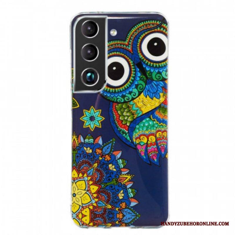 Kuori Samsung Galaxy S22 5G Fluoresoiva Pöllön Mandala