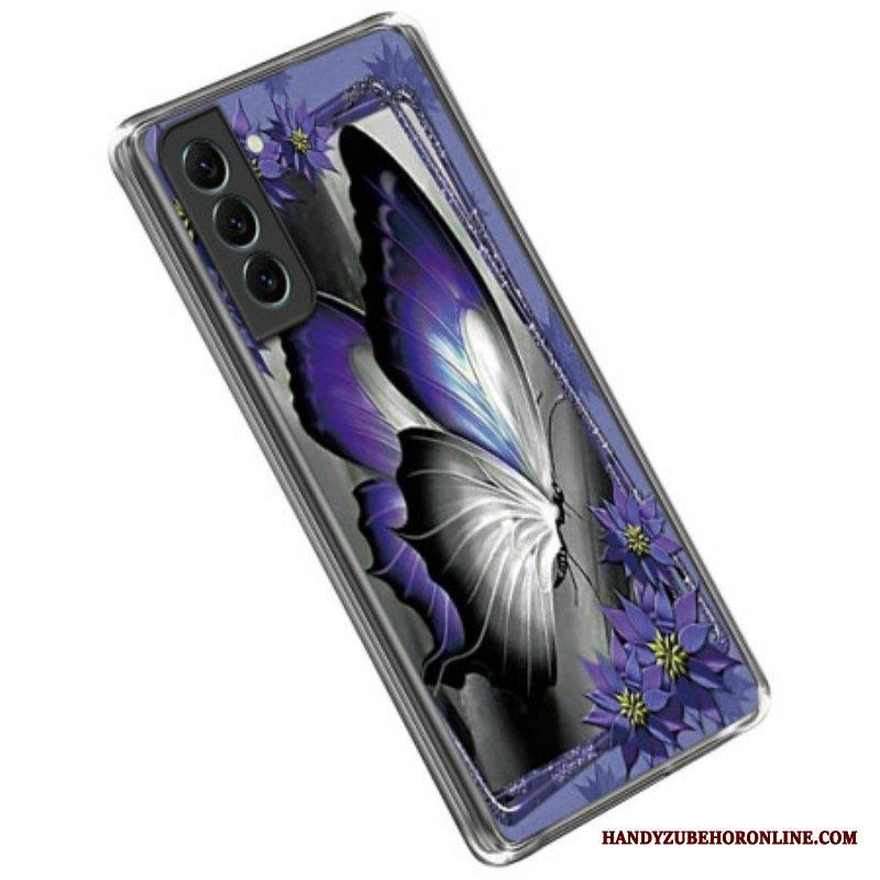 Kuori Samsung Galaxy S23 5G Violetti Perhonen