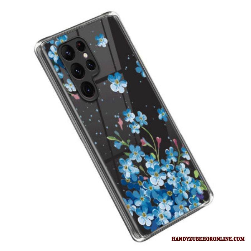 Kuori Samsung Galaxy S23 Ultra 5G Sinisiä Kukkia