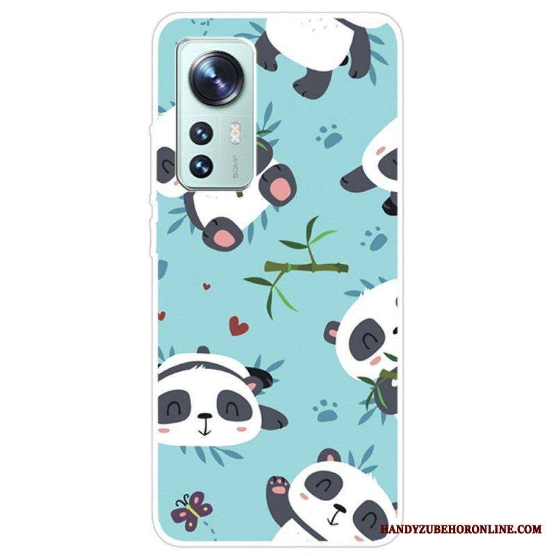 Kuori Xiaomi 12 Pro Silikoninen Pandajoukko