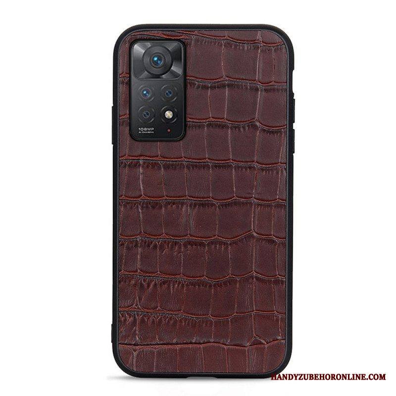 Kuori Xiaomi Redmi Note 11 Pro / 11 Pro 5G Aito Crocodile Texture -nahka