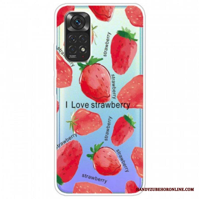 Kuori Xiaomi Redmi Note 11 Pro / 11 Pro 5G Mansikat / I Love Strawberry