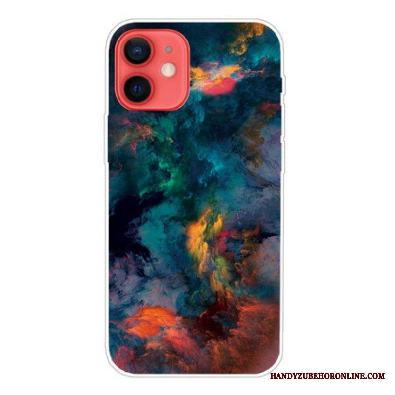 Kuori iPhone 13 Mini Värikkäitä Pilviä
