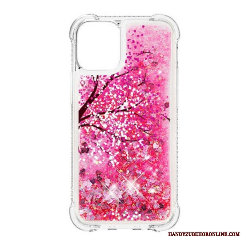 Kuori iPhone 13 Pro Glitter Tree