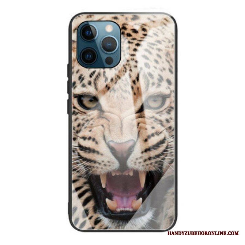 Kuori iPhone 13 Pro Leopard Karkaistu Lasi