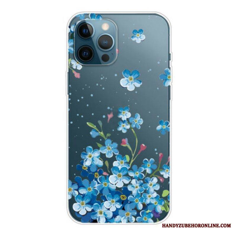Kuori iPhone 13 Pro Max Kimppu Sinisiä Kukkia