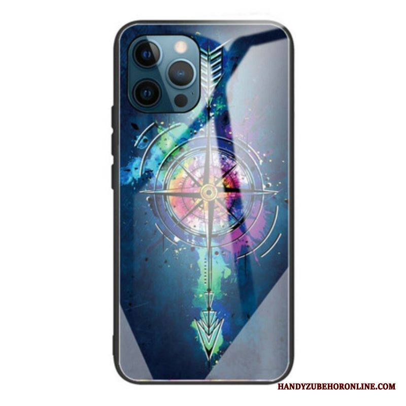 Kuori iPhone 13 Pro Wind Rose Karkaistu Lasi