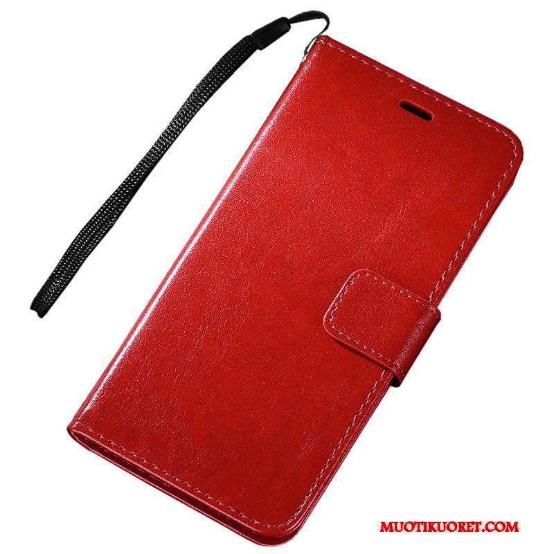 Mi Note 3 Kuori Puhelimen Kuoret Salkku Suojaus Punainen Pieni Nahkakotelo Tuki