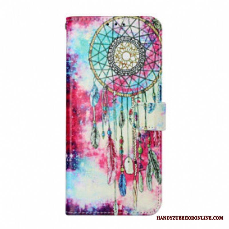 Nahkakotelo Samsung Galaxy S21 Ultra 5G Dreamcatcher -tyyli