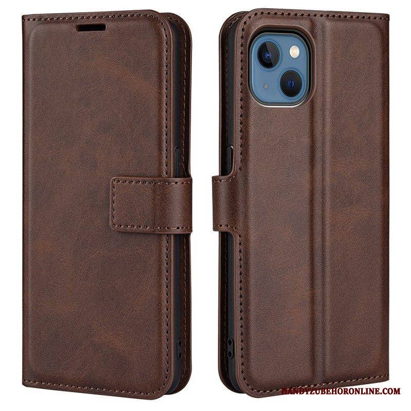 Nahkakotelo iPhone 14 Plus Ohut Extreme Leather -efekti