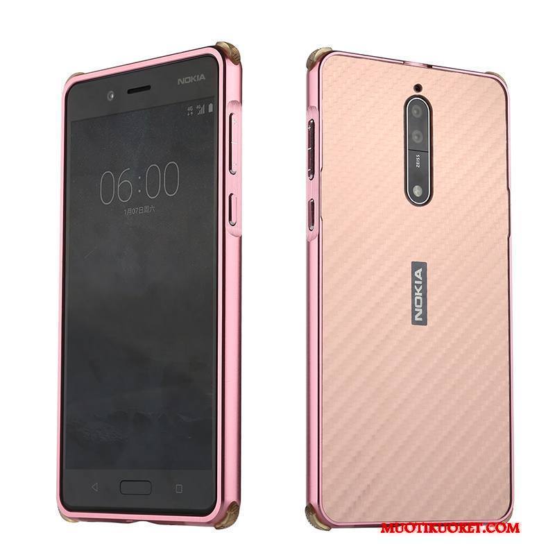 Nokia 8 Kuori Kulta Luova Kotelo Trendi Puhelimen Kuoret Pinkki Takakansi