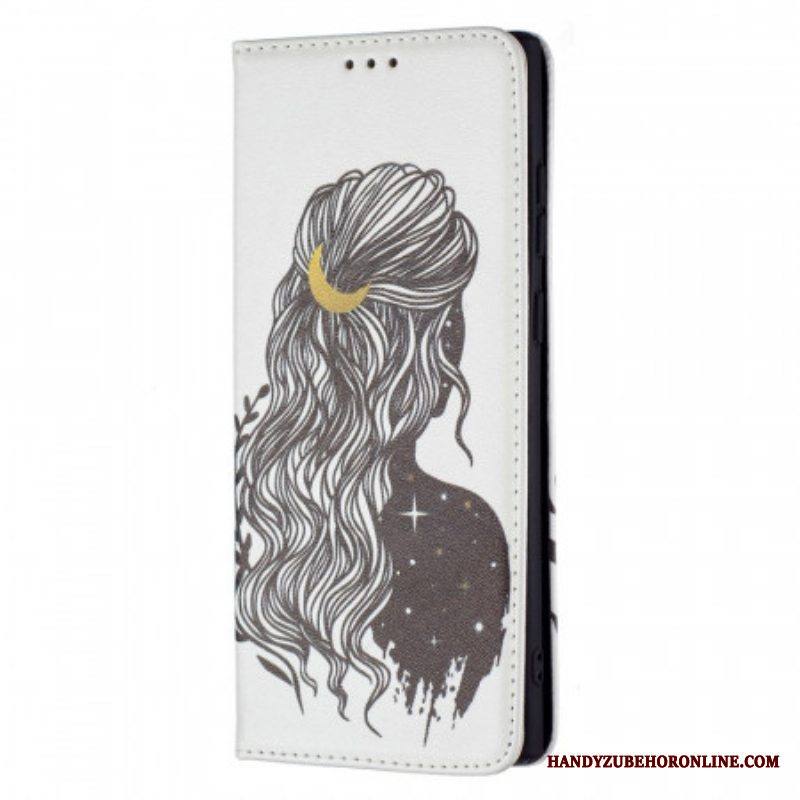Puhelinkuoret Samsung Galaxy S22 Ultra 5G Kotelot Flip Kauniit Hiukset