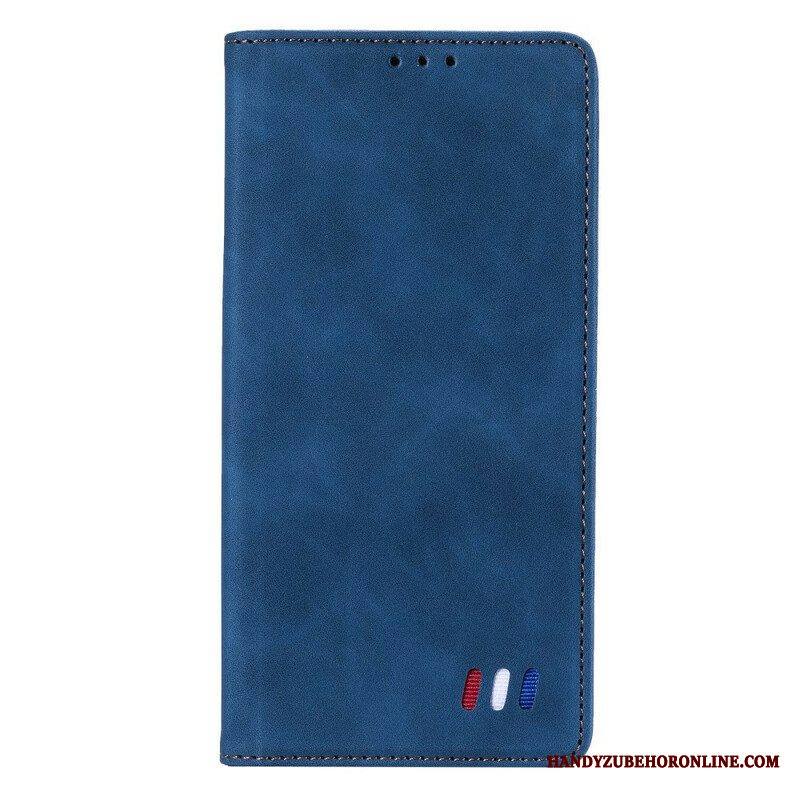 Puhelinkuoret Xiaomi Redmi Note 10 5G Kotelot Flip Tricolor Nahkatyyli