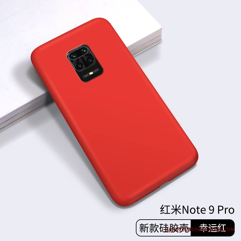 Redmi Note 9 Pro Kuori Net Red Punainen Persoonallisuus Yksinkertainen Rakastunut Silikoni Pehmeä Neste