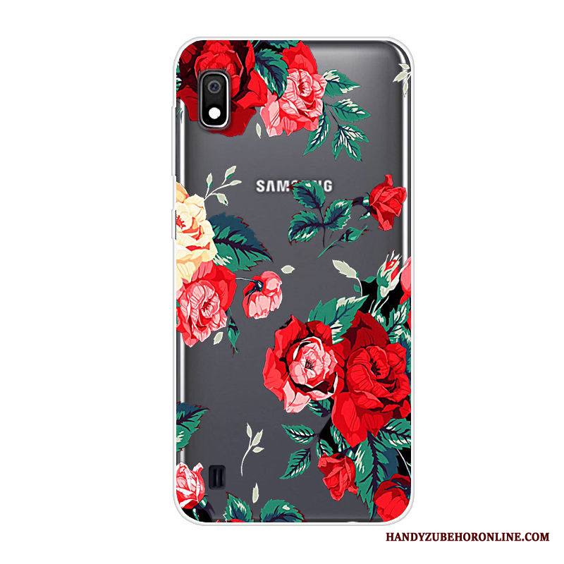 Samsung Galaxy A10 Kuori Suojaus Trendi All Inclusive Punainen Puhelimen Kuoret Pehmeä Neste Kotelo