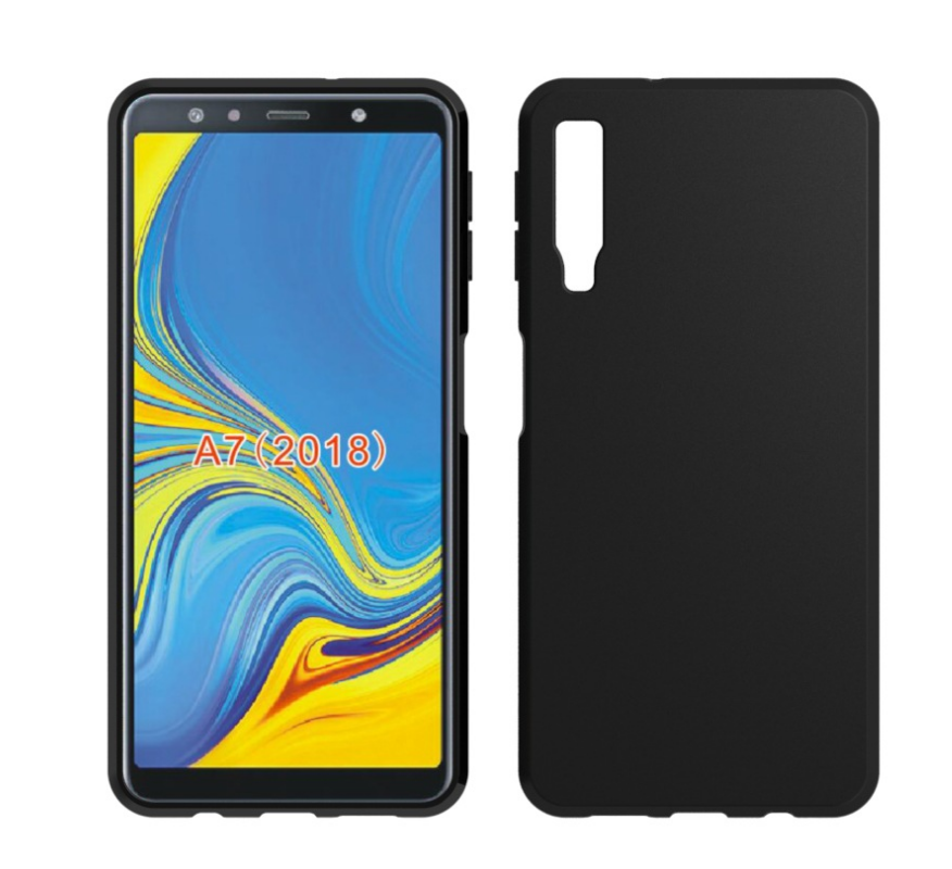 Samsung Galaxy A7 2018 Kuori Kotelo Tähti Puhelimen Kuoret Musta