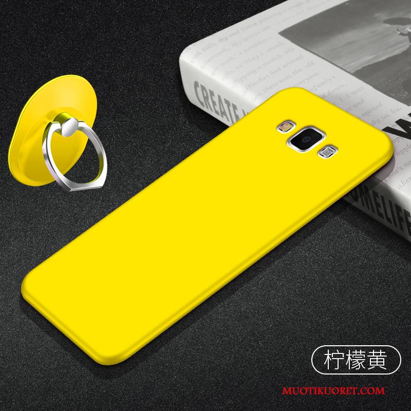 Samsung Galaxy A8 Kuori Keltainen Ohut Trendi Sitruuna Tähti Kotelo Murtumaton