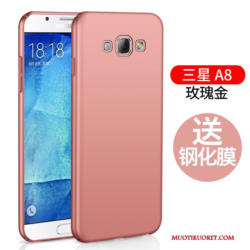 Samsung Galaxy A8 Kuori Kotelo Yksinkertainen Suojaus Pinkki Puhelimen Kuoret Tähti All Inclusive