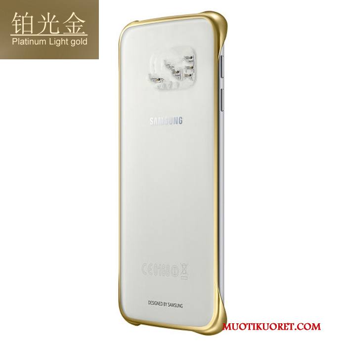 Samsung Galaxy A8 Puhelimen Kuoret Läpinäkyvä Kulta Murtumaton Kuori Kevyt Suojaus