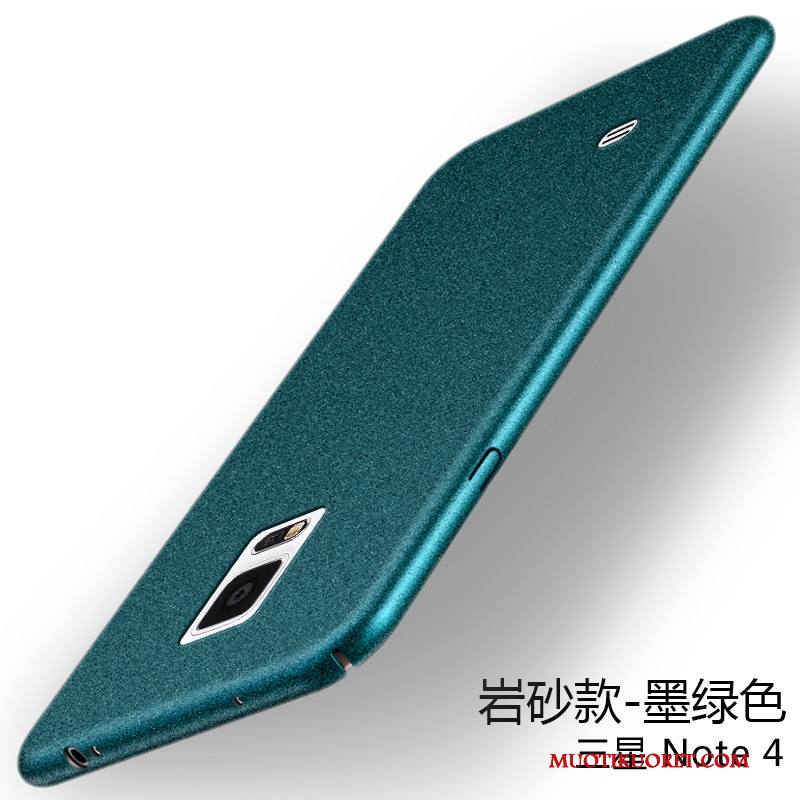 Samsung Galaxy Note 4 Kotelo Murtumaton Kuori Pesty Suede Trendi Suojaus Ohut