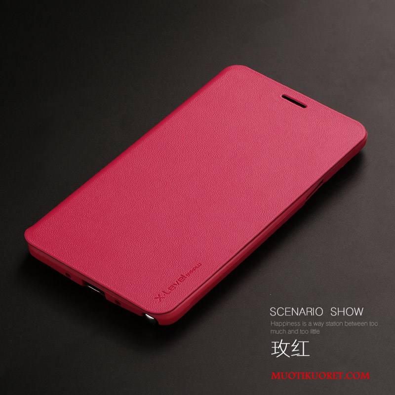 Samsung Galaxy Note 4 Kuori Puhelimen Kuoret Punainen All Inclusive Ohut Ultra Tähti Kotelo