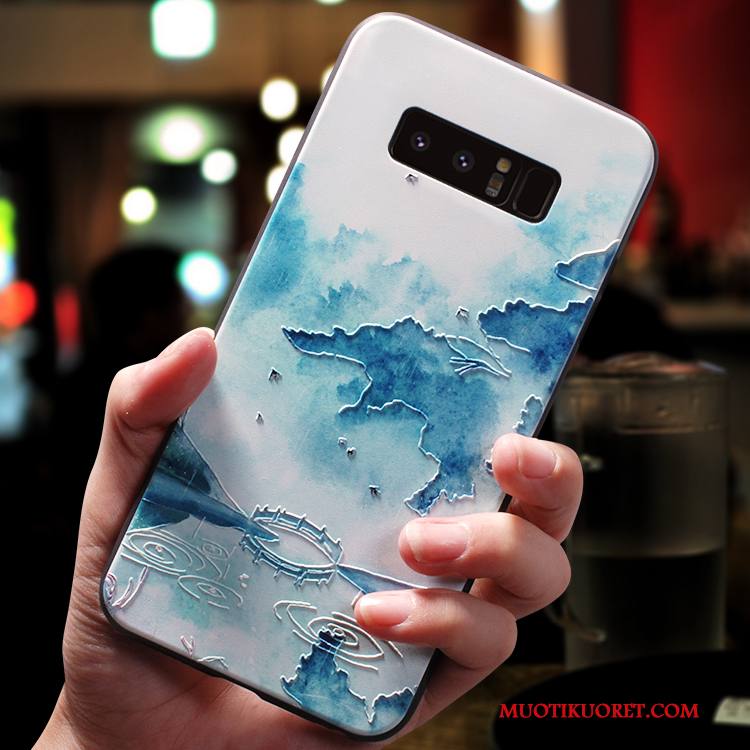 Samsung Galaxy Note 8 Kuori All Inclusive Puhelimen Kuoret Tähti Silikoni Persoonallisuus Sininen Uusi