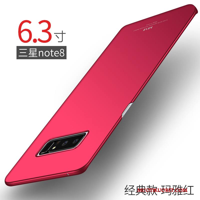 Samsung Galaxy Note 8 Uusi Kova Pesty Suede Puhelimen Kuoret Kuori Tähti Punainen