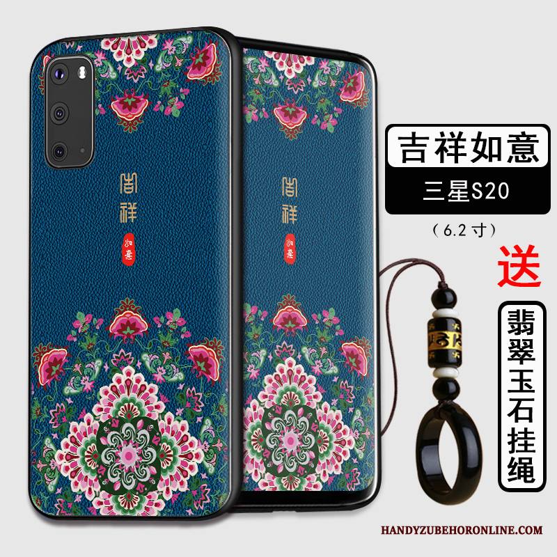 Samsung Galaxy S20 Kuori Silikoni Pesty Suede Suojaus Persoonallisuus Kiinalainen Tyyli All Inclusive Puhelimen Kuoret