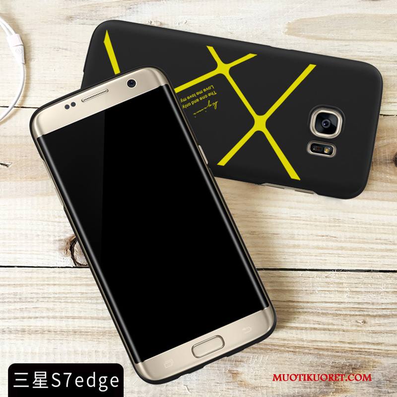 Samsung Galaxy S7 Edge Tähti Murtumaton Puhelimen Kuoret Keltainen Kuori Kotelo Suojaus