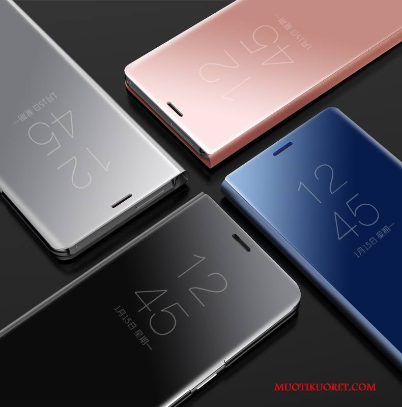 Samsung Galaxy S8+ Kuori Nahkakotelo Murtumaton Suojaus Puhelimen Kuoret Jauhe Tähti Hopea