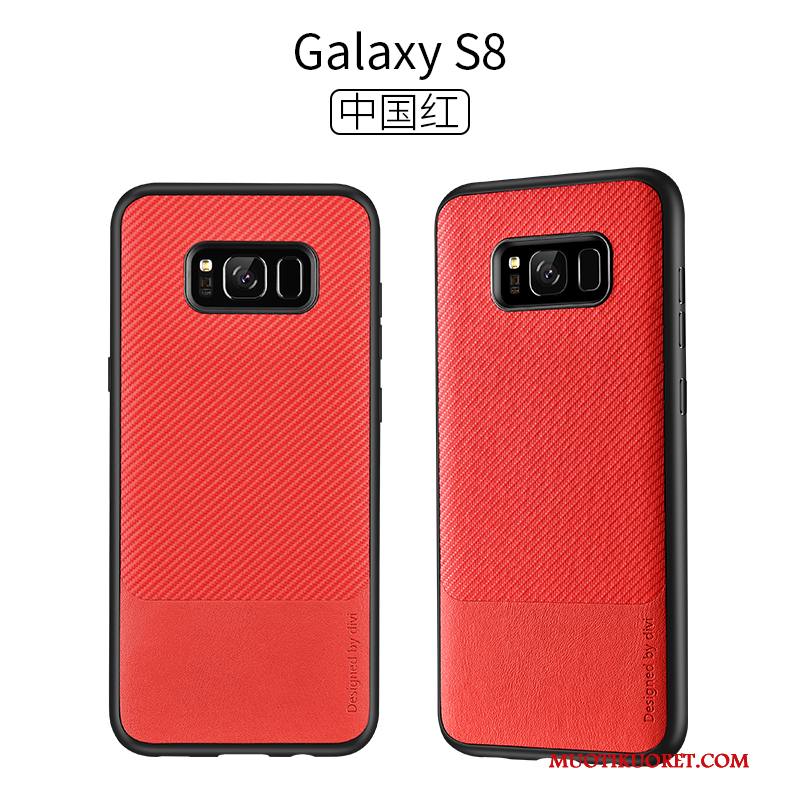 Samsung Galaxy S8 Kuori Ohut Ultra Tähti Silikoni Punainen Murtumaton Persoonallisuus