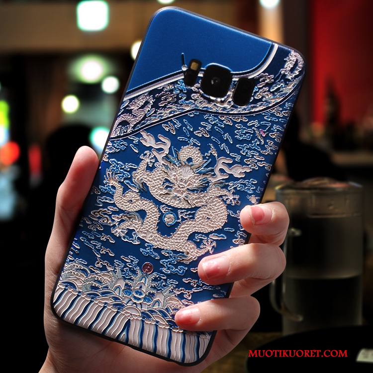 Samsung Galaxy S8+ Kuori Persoonallisuus Silikoni Rakastunut Puhelimen Kuoret Luova All Inclusive Sininen