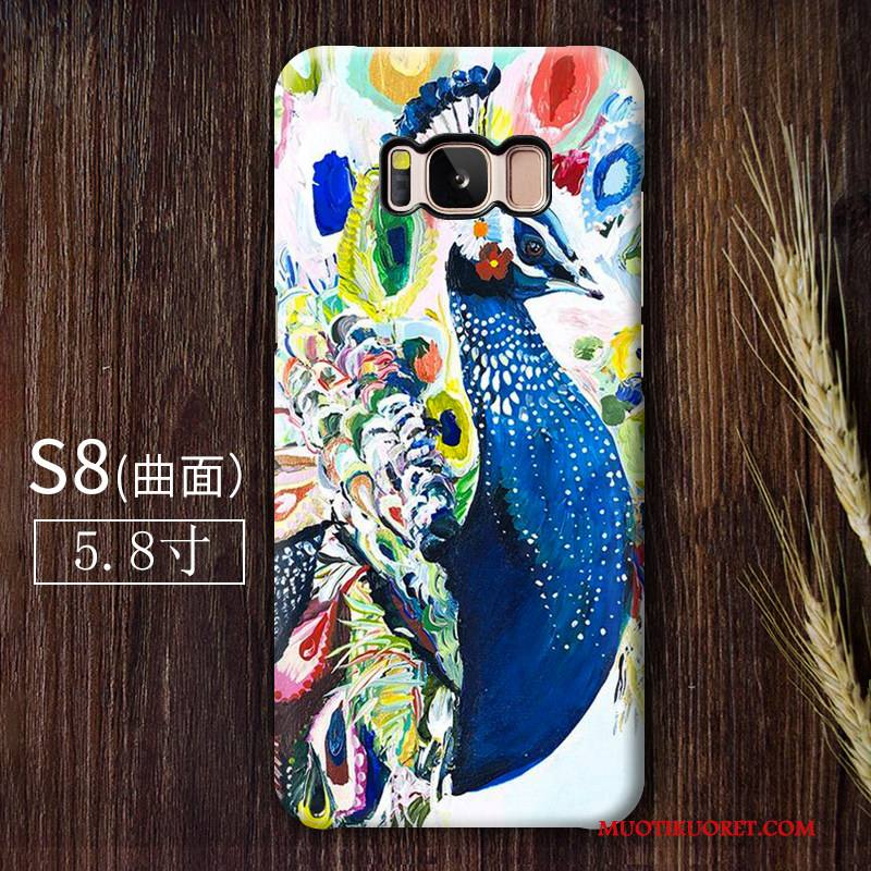 Samsung Galaxy S8 Taide Tähti Luova Kiinalainen Tyyli Suojaus Riikinkukko Kuori