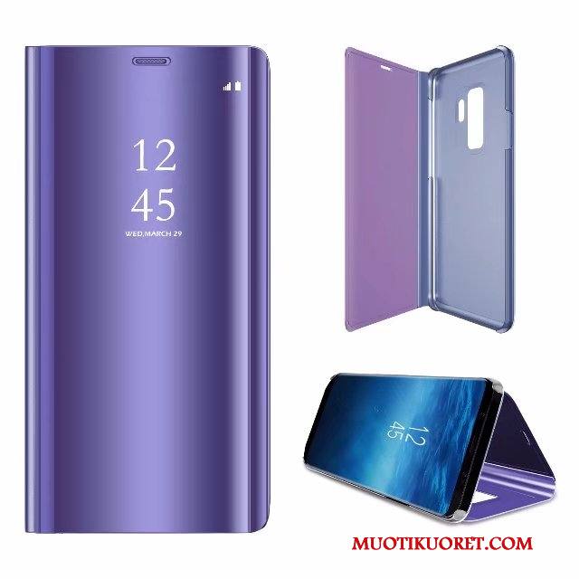Samsung Galaxy S9+ Kuori Horrostila Peili Kotelo Suojaus Puhelimen Kuoret Violetti Tähti