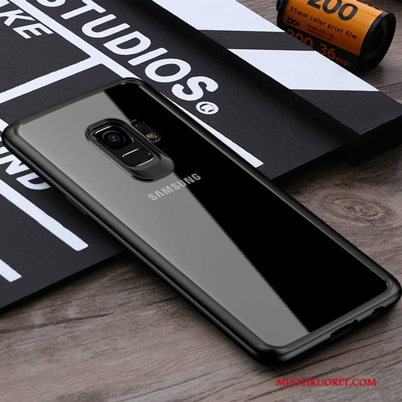 Samsung Galaxy S9 Kuori Läpinäkyvä Liiketoiminta Kotelo All Inclusive Musta Tyylikäs Trendi