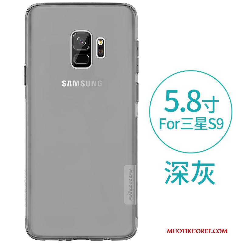 Samsung Galaxy S9 Kuori Silikoni Pehmeä Neste All Inclusive Murtumaton Harmaa Kevyt Puhelimen Kuoret
