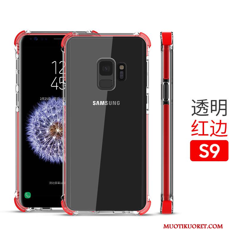 Samsung Galaxy S9 Kuori Silikoni Suojaus Punainen Puhelimen Kuoret Kotelo Tähti Läpinäkyvä