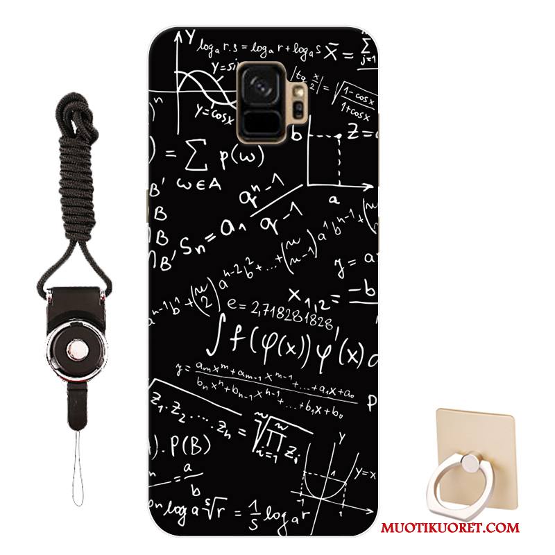 Samsung Galaxy S9 Tähti Luova Kuori Sarjakuva Suojaus Musta Kotelo
