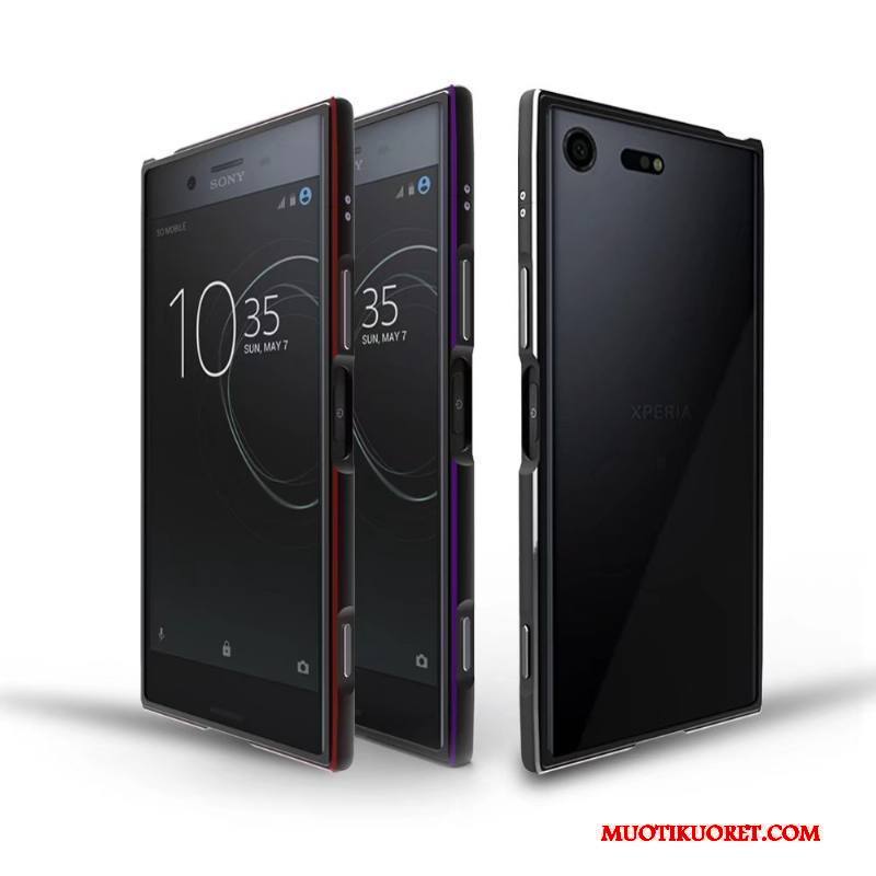 Sony Xperia Xz Kuori Kehys Murtumaton Metalli Musta Puhelimen Kuoret Kotelo Violetti