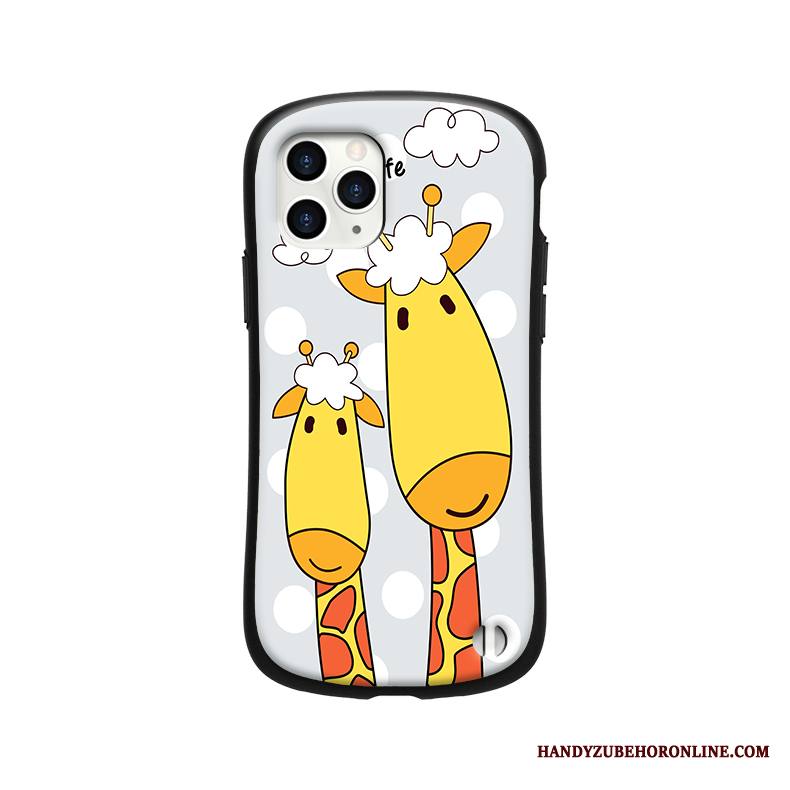 iPhone 11 Pro Max Kuori Silikoni Eläin Persoonallisuus Suojaus Keltainen Ihana Rakastunut