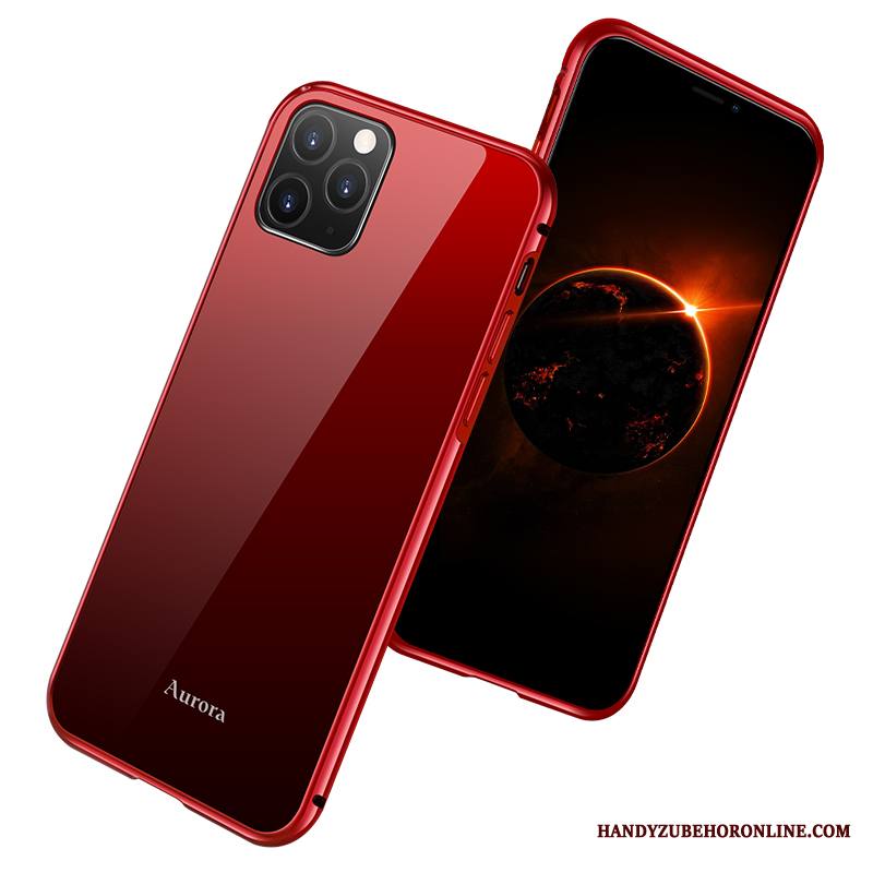 iPhone 11 Pro Metalli Net Red Punainen Kuori Murtumaton Ylellisyys Lasi