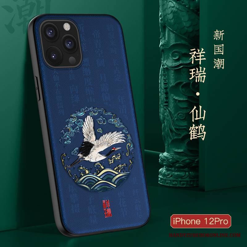 iPhone 12 Pro Kiinalainen Tyyli Uusi Kuori Sininen Puhelimen Kuoret Murtumaton Suojaus