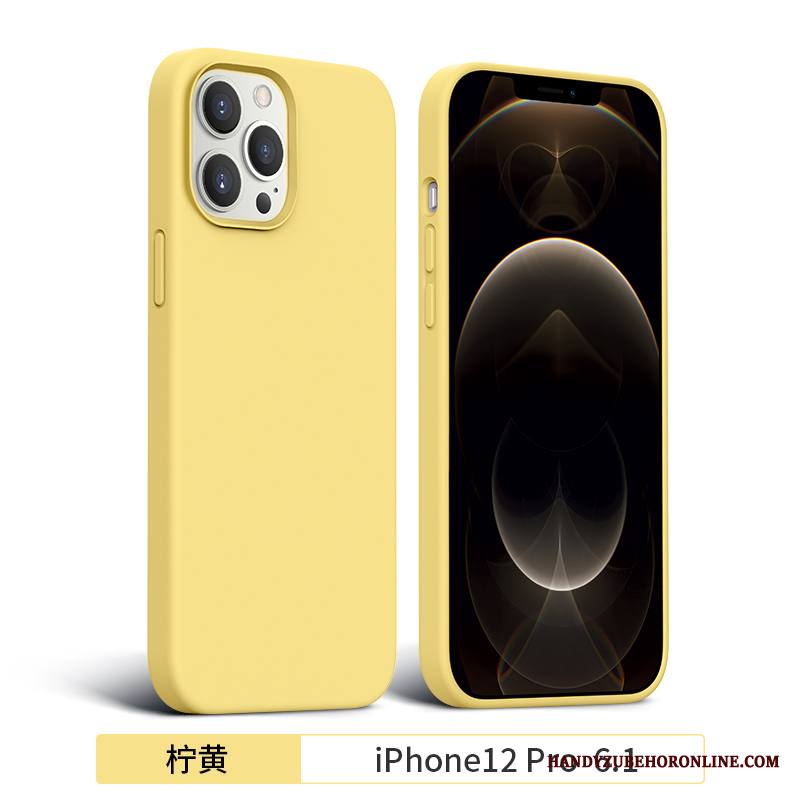 iPhone 12 Pro Kuori Eurooppa Puhelimen Kuoret Kotelo Murtumaton Keltainen Uusi Silikoni
