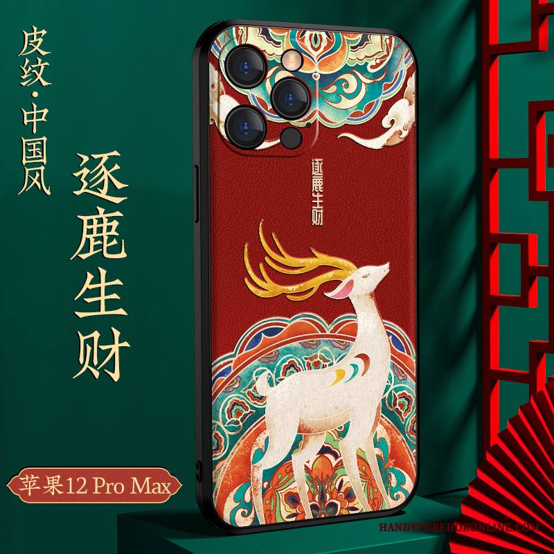 iPhone 12 Pro Max Kuori All Inclusive Puhelimen Kuoret Luova Uusi Ylellisyys Kiinalainen Tyyli Punainen