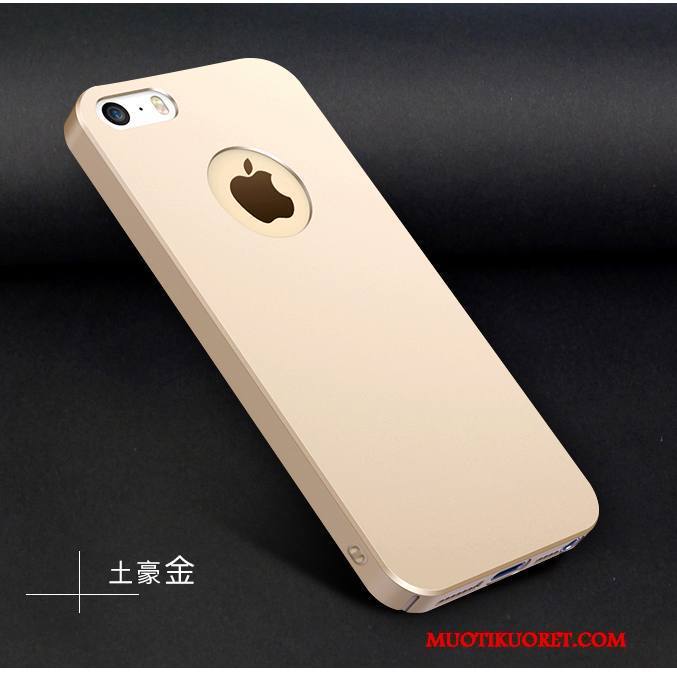 iPhone 5/5s Murtumaton Pesty Suede Suojaus Kova Kulta Puhelimen Kuoret Kuori