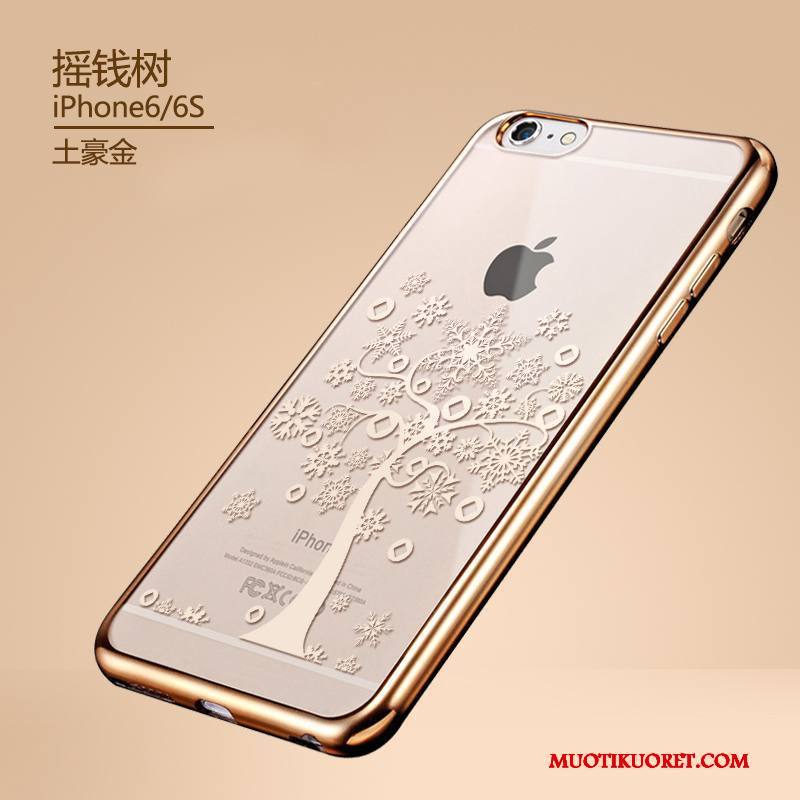 iPhone 6/6s Kuori Suojaus Murtumaton Kulta Puhelimen Kuoret Kotelo Silikoni Trendi