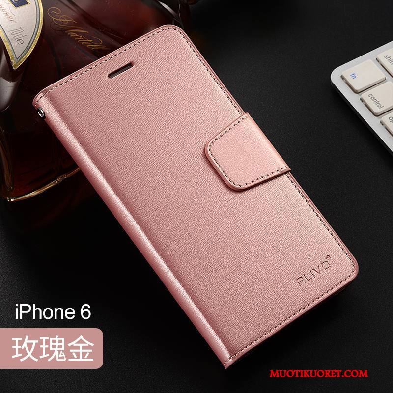 iPhone 6/6s Plus Kuori Puhelimen Kuoret Simpukka Silikoni Kulta Pinkki Pehmeä Neste Nahkakotelo
