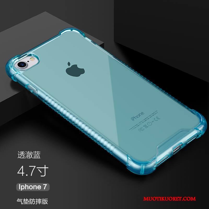 iPhone 7 Silikoni Suojaus Murtumaton Läpinäkyvä Pehmeä Neste Puhelimen Kuoret Kuori